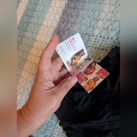 Smart And Sexy Black Ruffle Bikini Bottoms Size Large NWT - Picture 5 of 7